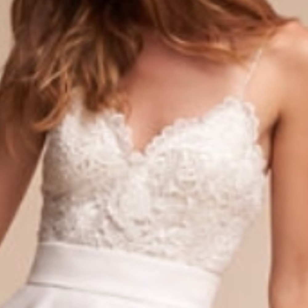 BHLDN Anthropologie Havana Corset Creme size 8